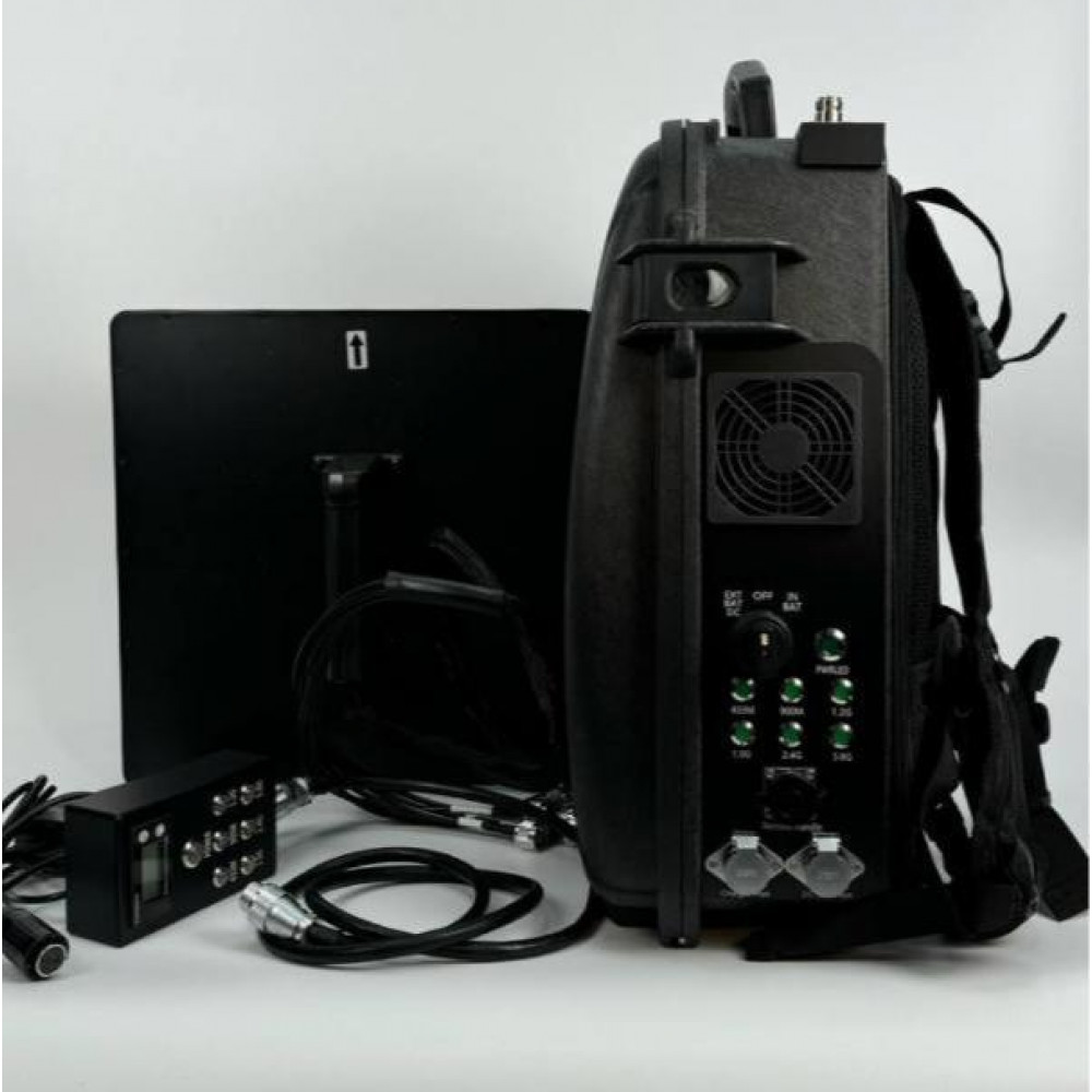 Рюкзак подавитель дронов Гарпия CKJ-1704-Mobile 6 каналов, мощность 300Вт + направленная антенна (площадка) в комплекте